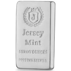 5 oz 0.999 Silver Bullion Casted Bar - Jersey Mint - Free Shipping - In Stock