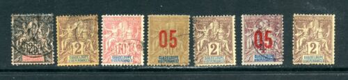 LOT 18072 SEVEN USED  STAMPS FROM GUADELOUPE - Picture 1 of 2