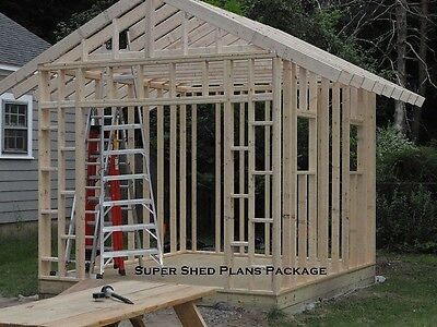 custom design shed plans, 6x8 gable storage, diy