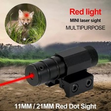 Red Laser Dot Sight Scope Air Gun 20mm Rail Mount Tactical Rifle Pistol Hunting