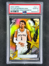 2025-26 Topps Sa-11 Victor Wembanyama Stars Nba Gold Rainbow 50 Psa 10 Gem 2025-26 Topps Sa-11 Victor Wembanyama Stars Nba Gold Rainbow 50 Psa 10 Gem