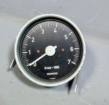 Motometer Tachometer Rev Counter Gauge W Germany 0-7000 Rpm 80mm