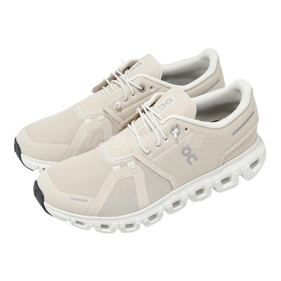 On Running Cloud 6 Wide Pearl White Women Road Running Shoes 3WG10360755