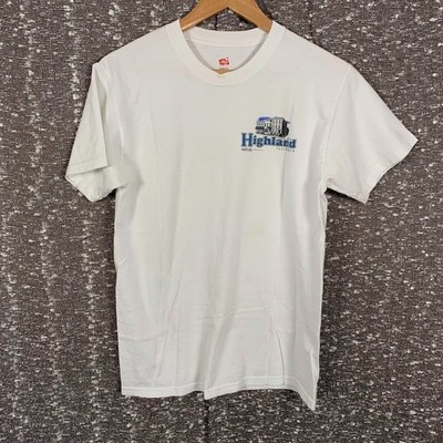 Hanes Highland Illinois 2008 Community Business White T-Shirt Size Small
