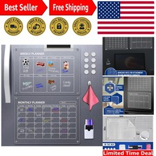 Acrylic Magnetic Fridge Calendar 16x12 - Organize with Weekly Monthly Planners