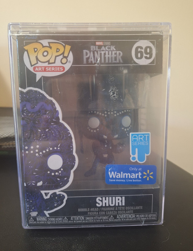 Funko POP! Art Series Marvel Black Panther Shuri #69 Walmart Exclusive Protector