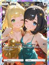 LoveangelGames-Waifu Universe Season 4- Custom Card-Lillie-Poke Anniversary