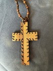 Handmade Wooden Catholic Rosaries Rosary Necklace w/ leather stitches — photo 5