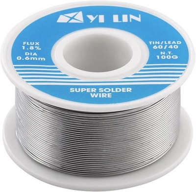 YI LIN 60/40 Solder 100g Tin Lead Rosin Core Wire For 0.6mm/100g 