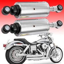 For Harley Heritage Softail Models Heavy Duty Chrome Rear Shock Absorbers Set US