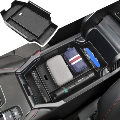 Center Console Organizer for Honda Accord 2023-2025 Black ABS Plastic Insert Tra