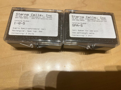 Starna 1-Q-5  quartz SPECTROPHOTOMETER CELL CUVETTE  5mm  UV