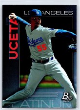 EDWIN UCETA 2020 Bowman Platinum Top Prospect Los Angeles Dodgers Card #TOP-30