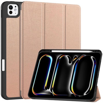 Hülle für iPad Pro 11'' 5 gen. 2024 Bizon Case Cover Futeral Tasche Etui Ros