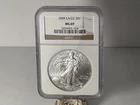 2009 1 Oz .999 Fine Silver American Silver Eagle $1 MS 69 MS69 NGC 1oz 1 Ounce