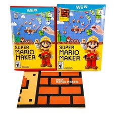 Super Mario Maker [Art Book Bundle] Nintendo Wii U (CIB, Pristine Disc)