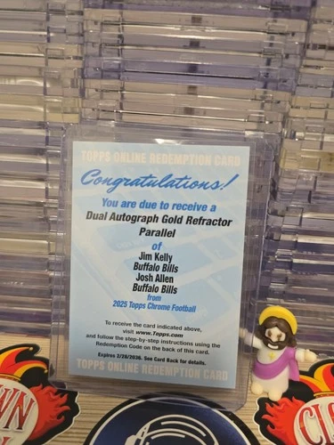 2025 Topps Chrome Josh Allen/Jim Kelly Dual Autographs (RAW)