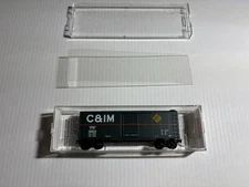 Micro-Trains 20476 N Scale 40' Boxcar Chicago & Illinois Midland #16073 Green