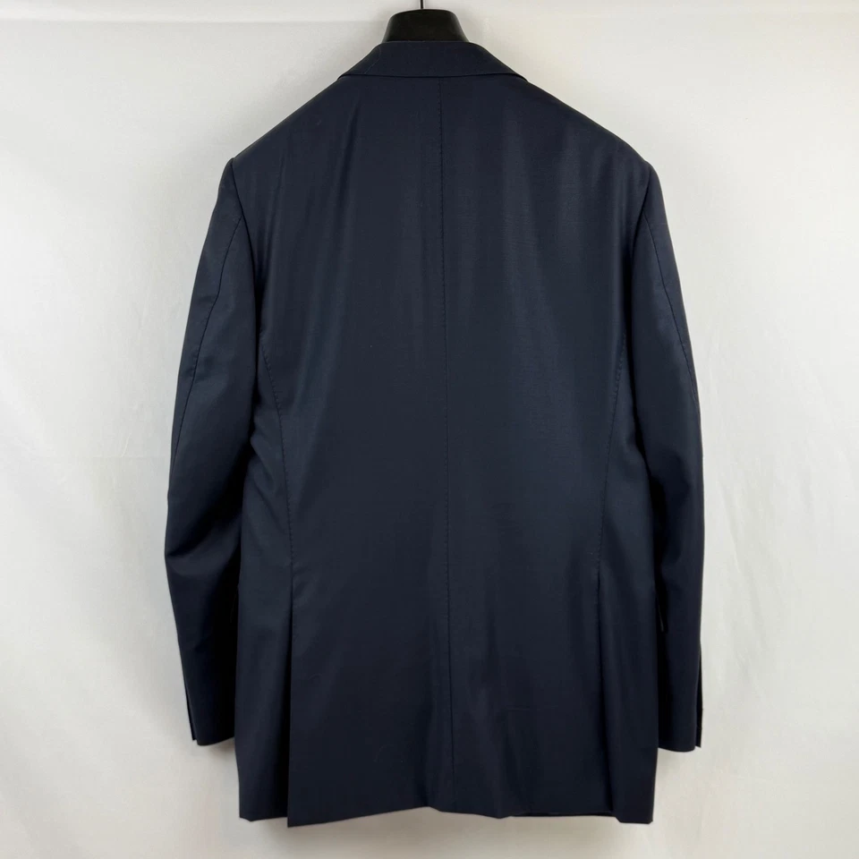 Traje para hombre Suit Supply Washington mezcla de lana a rayas azul marino blazer pantalones 42L Foto 3 de 4