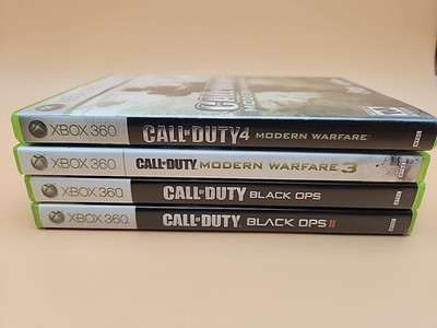 XBOX 360 Lot of 4 - Call of Duty Games Black Ops II Modern Warfare 3 complete