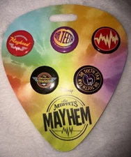 Disney Muppets Mayhem WDI D23 Exclusive LE Button Pin Set Collector Rare