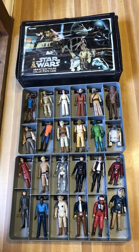 1977-1984 Vintage Star Wars 24 Different Action Figures W Carrying Case Original