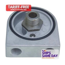 Trans-Dapt 1320, One Natural Cast Aluminum Oil Sandwich Adapter Performance Part