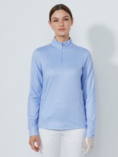 Daily Sports Baby Blue 1/4 Zip Anna Warm Mid Layer Golf Top Half Price! New Med