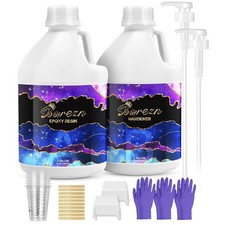 2 Gallon Epoxy Resin Kit with Pumps   Crystal Clear, Bubble-Free, No Yellowing