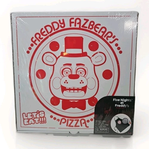 Five Nights At Freddy's 3-Piece Pizza Kit Pan Cutter Apron Fnaf Sealed Costume