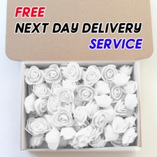 500 Foam Mini Roses WHOLESALE Heads Buds Small Flowers Wedding Home Party UK