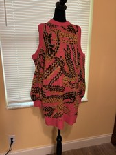 FARM Rio Croco Sweater Dress Medium