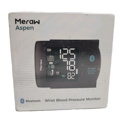#ad Meraw ASPEN Wrist Blood Pressure Monitor Adult Cuff w Bluetooth SEALED NEW $26.85