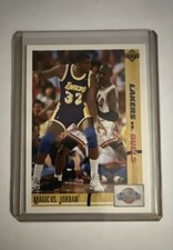 1991-92 Upper Deck - Classic Confrontation Michael Jordan, Magic Johnson #34