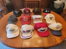 Vintage Hat Lot Snapback Trucker Strapback WELL USED-WORN-DAMAGED