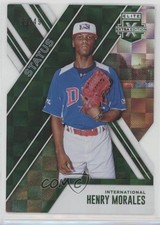 2017 Panini Elite Extra Edition Status Emerald Die-Cut 3/49 Henry Morales 2p1