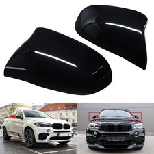 L+R Au�enspiegel Spiegelkappe Schwarz Gl�nz F�r BMW X3 F25 X4 F26 X5 F15 X6 F16