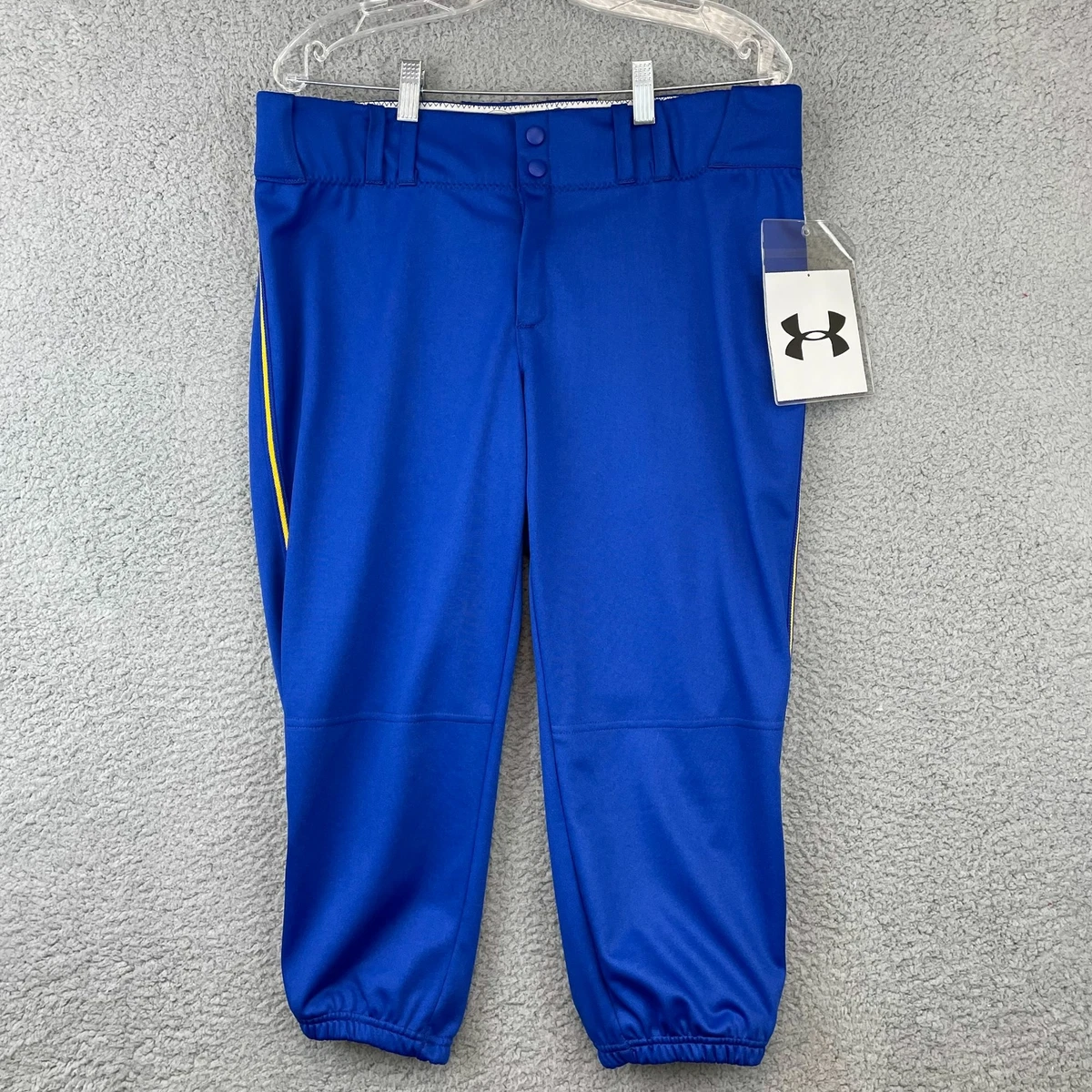 New Under Armour Women's Authentic Blue Softball Baseball Pants size 14