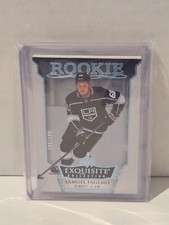 2023 UD Hockey Exquisite Collection #R-31 Samuel Fagemo Blue Spectrum /199