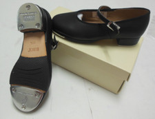 Bloch SO302 Leather Tap On BLACK 1" Heel Techno Taps Girls Ladies New N BOX