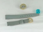 Watch Strap Light Grey Genuine Leather 17mm Vintage Wristwatch REPLACEMENT