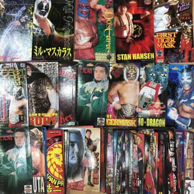 Professional Wrestling Figure Mount 81 Piece Set Bulk Sell Chara Pro WWE
