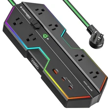 4000J Surge Protector High Performance Power Strip With 3 USB Fast Charging Port