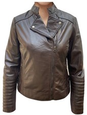 Luxe-touch Genuine Soft Lambskin Leather Jacket.