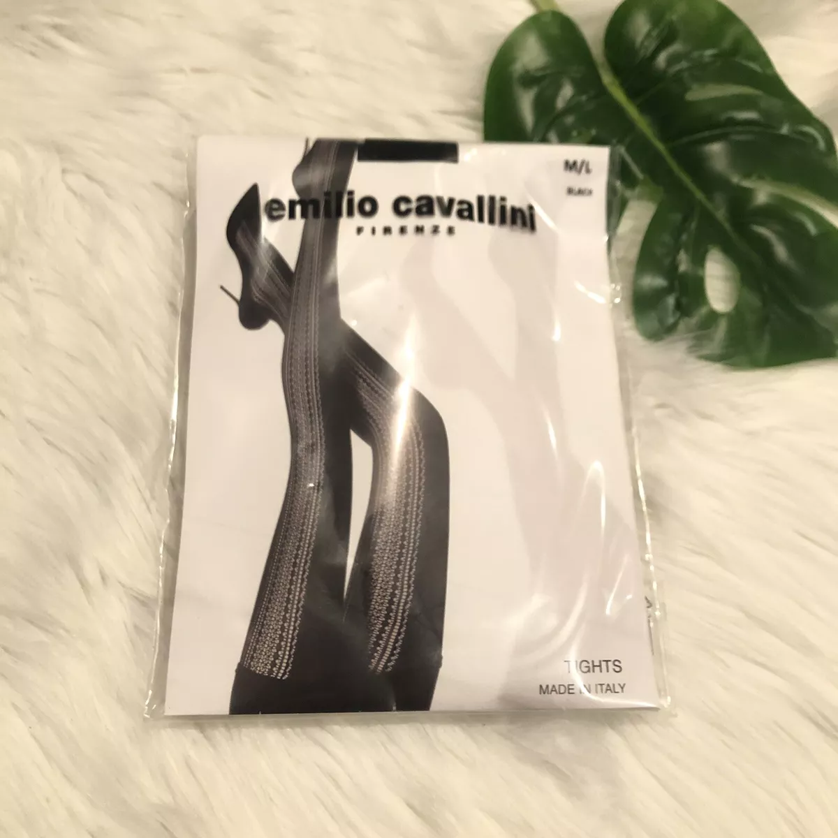 Emilio Cavallini Firenze Tights Made In Italy Size M/L 135-155lbs