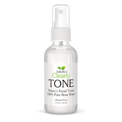 TONE - Pure Rose Water Toner for All Skin Types. 100% Natural (2 Oz)