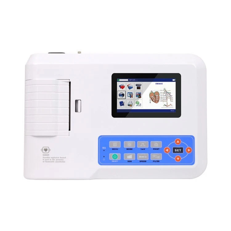 CONTEC Electrocardiograph Digital 3-channel 12-lead ECG/EKG Machine,printer - Image 4 of 4