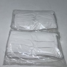 Cotton Face Mask Reusable White Cloth Washable Men Women Package of 5