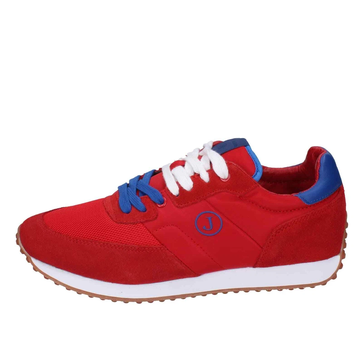 shoes men JECKERSON sneakers red textile suede JGPW044 BE91