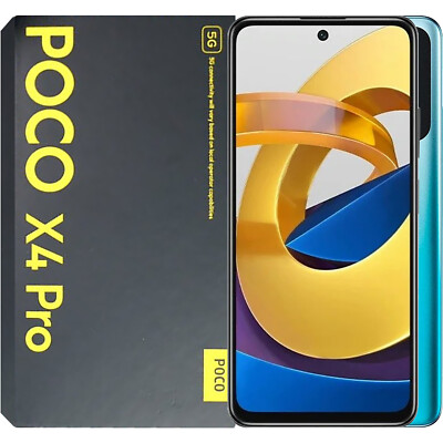 Xiaomi Poco X4 Pro 5G Laser Blue 128GB + 8GB Dual-SIM Unlocked GSM NEW